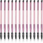 Eyebrow Brush,12 Pieces Dual-Ended Brow Brush, Angled Eye Brow Brush and Spoolie Brush, Shaping & Filling Eyebrows, Eyebrow Spoolie Brush,Brow Brush, for Precise Brow Brushing