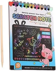 Scratch Off Craft Painting Book - Colorful Scratch Off Art Crafts | Funny Painting Kits for Kids, Crafts Supplies for Birthday, Christmas, New Year