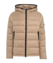 logo-patch padded jacket S,XL,M brown