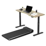 Lifespan Fitness WalkingPadM2 Treadmill with ErgoDesk Automatic Standing Desk 1500mm in Oak/Black