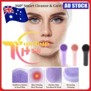 Electric Facial Face Sonic Spa Cleansing Brush Deep Cleanser Exfoliate Skin Care