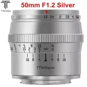 TTartisan 50mm F1.2 Large Aperture Manual Lens for Leica L TL2 Sigma FP Lumix S5