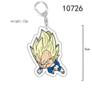 Dragonball Peripheral Acrylic Pendant Anime Keychains Dragon Ball Vegeta Saiyan