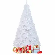 Costway 2.1M Christmas Tree Snowy White Xmas Home Decoration