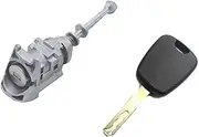 1Set Front Left Door Lock Cylinder Auto Door Lock Cylinder with 1 Key, for, for Citroen, C4 2004-2008 Picasso 2006-2008 C-Quatre Car Door Lock Latch