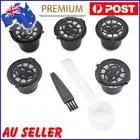 Coffee Cup Filter for Nespresso Reusable Capsule Refillable Pods (Black)
