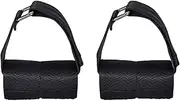1 Pair Adjustable Dumbbell Foot Strap Tibialis Trainer Strap for Feet Weight Lifting Black One Size