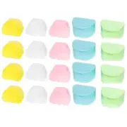 20 Pack Denture Case for Retainer, Teeth Dental Guard Container Holder Bath