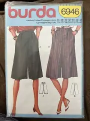 Burda 6946 Women Culottes Size 10-20