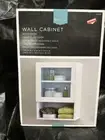 Wall Cabinet Home Target Corporation Clear Glass Door White 17"x12"x7"