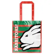 South Sydney Rabbitohs NRL Laminated Carry Shopping Grocery Bag Holiday Gifts