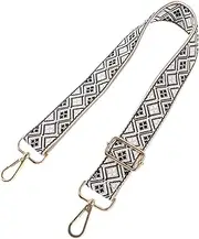 [HOMSFOU] Ethnic Style Crossbody Bag Strap Elegant Replacement Strap for Womens Bags Lightweight with Buckles for DIY Fashion Accessories