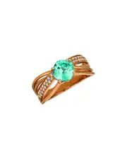 Le Vian 14K Strawberry Gold 2.20 ct. tw. Diamond & Blue Zircon Ring