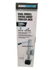 DUAL WHEEL Trailer Jack Boat RV Swing Away Camper Wheel 1500 lbs Side Swivel