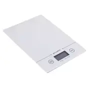 Acurite Slim Line Glass Digital Kitchen 1g/5kg Scale Food/Nutrition Weight White