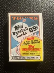 1988 Topps Cello Baseball Card Pack - Detroit Tigers Brand New Sealed Unopened