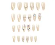 Press On Nails Long With Designs False Fake Nails Press On Coffin Artificial Nails