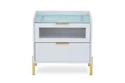 Gwen Smart Bedside Table with Wireless Charger - White