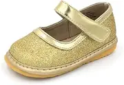 [Little Mae's Boutique] Squeaky Shoes | Sparkle Mary Jane Toddler Girl Shoes Removable Squeakers