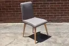 Ashmore Dining Chair - Messmate frame with Ash Grey Fabric Upholstery