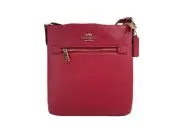 Coach (CE871) Rowan Mini Stripe Crossgrain Leather File Crossbody Bag