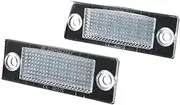 HUVNEXA 2pcs Number License Plate Light Lamp 3B5998026, for VW, for Passat, B5.5 B6, for Caddy, MK3, for Golf, Transporter T5 T6, for Touran, for Jetta, Syncro Car Number Plate Light