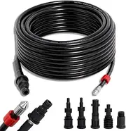 Poweka Pipe Cleaning Hose 20 m, 5 Adapter 180 Bar 60 °C Pipe Cleaning Set for Kärcher, Lavor, Interpump, Bosch Pressure Washer, Pipe Cleaning Hose for Pressure Washers