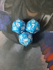 Set of 3 D20 Spindown Life Counters - Blue | Streets of New Capenna | NM | MTG