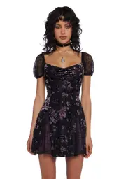 [Current Mood] Defiant Love Mini Dress - Purple