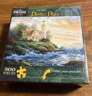 Lighthouse Puzzle Prism Judy Gibson 500 pieces Perfect Place jigsaw 19x13" NEW