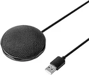 USB Conference Microphone, Computer Microphone Professional Condenser Microphone, Mini Wired Meeting Business PC Mic for Video Conference, Gaming, Chatting, KTV, Singing, Plug & Play