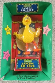 Vintage 1989 NIB Dancing Big Bird FM RADIO Sesame Street Justin Products SKU A