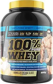 Maxs 100% Pure Whey Vanilla Cream Slice Whey Protein 900g