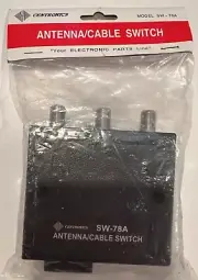 Centronics SW-78A Antenna / Cable TV Switch Splitter NEW