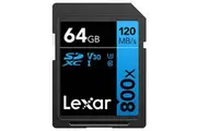 Lexar 800x UHS-I SDXC SD Card - 64GB