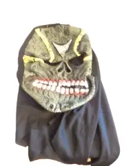 New Regent Product Corp. Deluxe Halloween Skeleton Mask With Hood