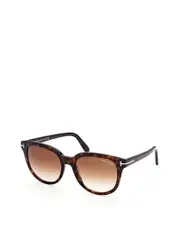 Tom Ford Round Sunglasses Havana & Brown Olivia FT0914