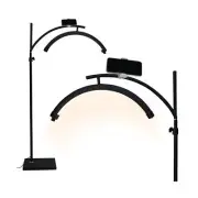 Loepxsd Lash Light Lash Lamp for Eyelash Extensions LED Floor Half Moon Ring ...