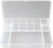 Zxpjkyu Fishing Tackle Box Fishing Tool Box Lure Container Storage Case for Father's Day Gift, Clear