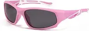 [JUYYTUK] Outdoor Sports Kids Silicone Frame TAC Polarized Sun Glasses UV400 Wrap Around Sport Sunglasses Shades
