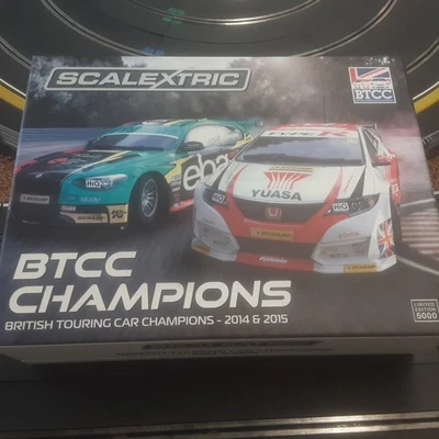 SCALEXTRIC C3694A BTCC CHAMPIONS 2014 & 2015. #5 BMW 125 & #52 HONDA CIVIC. NEW