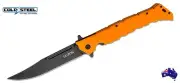 COLD STEEL LARGE 6" LUZON - ORANGE - POCKET FOLDING KNIFE 20NQX-ORBK - STAINLESS