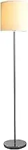 Floor Lamp Retro Floor Lanp 59. 8in Floor Lamps with Metal Base Zipper Switch Standing Lamp Fabric Lampshade Led Tall Floor Lamp Classic Elegance