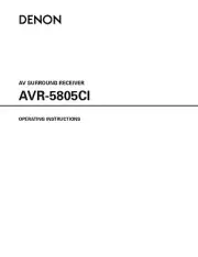 Denon AVR-5805CI Receiver Amplifier Owners Manual