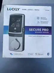 Lockly Secure pro Satin Nickel Deadbolt Wifi Smart Lock With 3d Fingerprint