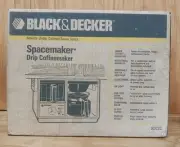 Vintage Black & Decker Spacemaker Automatic Drip 10 Cup Coffee Maker Model SDC2C