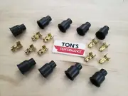 9 Pack 180 degree angle Spark Plug Distributor Magneto Terminal and Boot rubber
