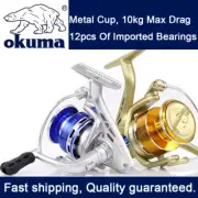 Newest OKUMA AC1000-7000 Fishing Reel Metal Ball Grip Spinning Reel 5.2:1 Metal