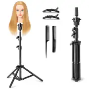 Wig Stand Tripod, Reinforced Mannequin Head Stand, Adjustable Wig Stand Tripo...