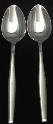 Gorham Autumn Mist Stainless Steel Set of 2 Place Soup Spoons